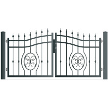 Zweiflgeltor aus Stahl