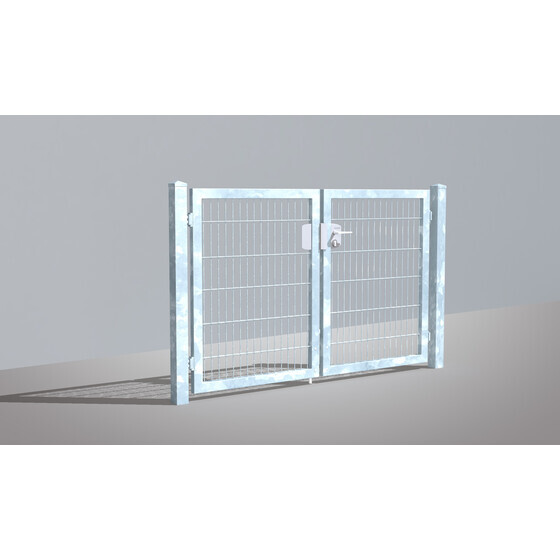 Tore 2 Flgel VARIO TREND MANUEL mit Pfosten 100x100  BREITE-4490 800 mm feuerverzinkt