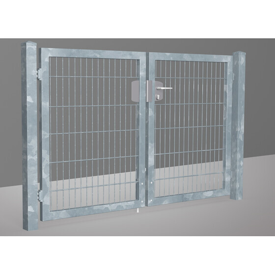 Tore 2 Flgel VARIO TREND MANUEL mit Pfosten 100x100  BREITE-4490 800 mm feuerverzinkt