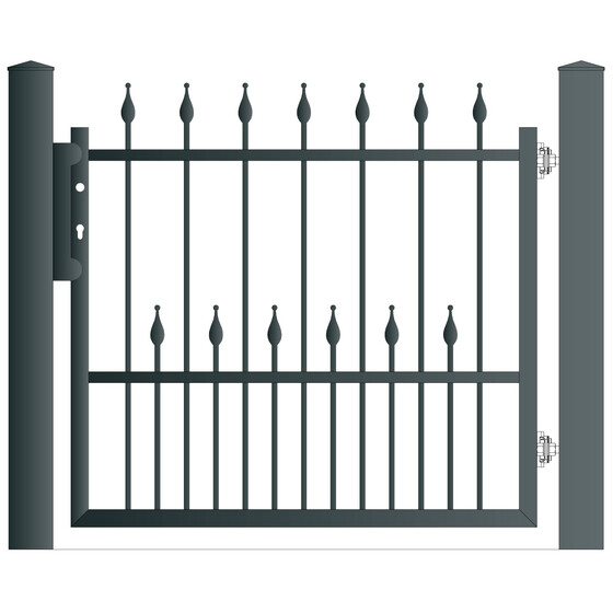 Gehtr COMISI Breite 2006 mm Ohne Pfosten