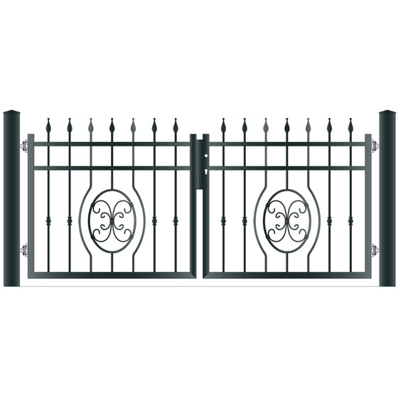 Zweiflgeltor CHIANTI Breite 3444 mm Ohne Pfosten