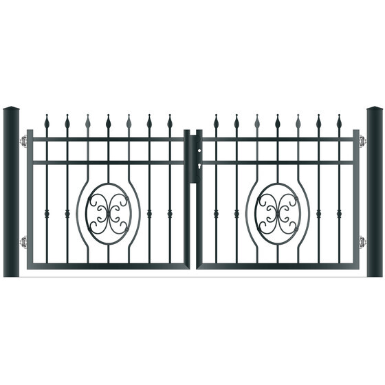 Zweiflgeltor CHIANTI Breite 3972 mm Ohne Pfosten