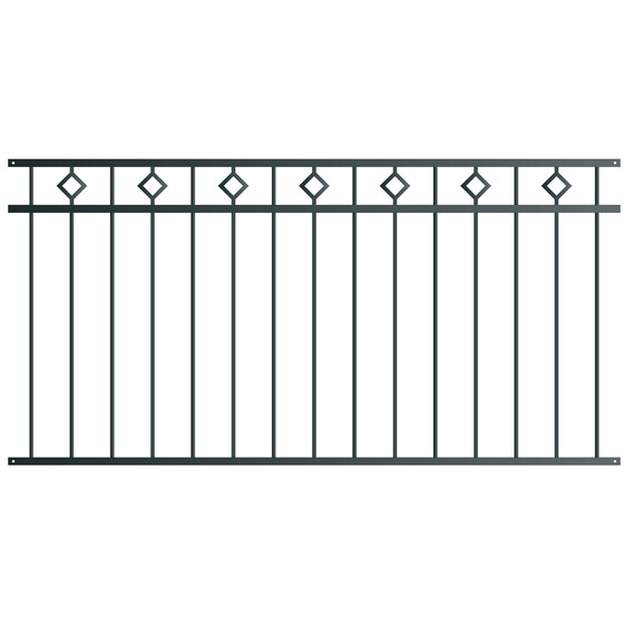 Zaunelement MESSINA  Breite 964 mm ohne Pfosten