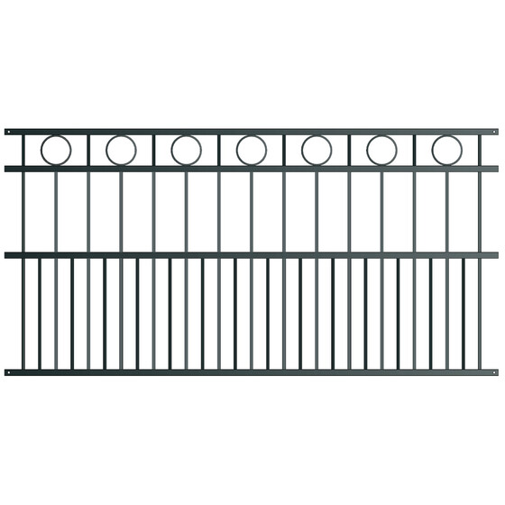 Zaunelement MERAN 2  Breite 964 mm ohne Pfosten