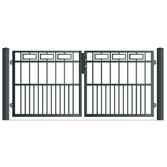 Zweiflgeltor MATERA 2 Breite 2916 mm Ohne Pfosten