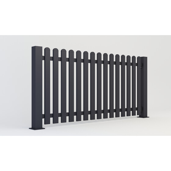 Zaunelement MNCHEN  Breite 2000 mm ohne Pfosten