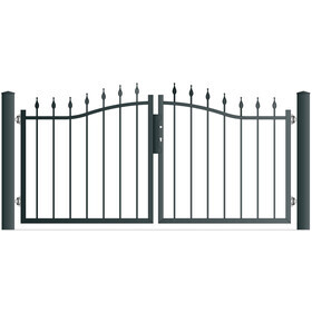 Zweiflgeltor GERA Breite 4500 mm Ohne Pfosten