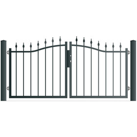 Zweiflgeltor GERA Breite 2916 mm Ohne Pfosten