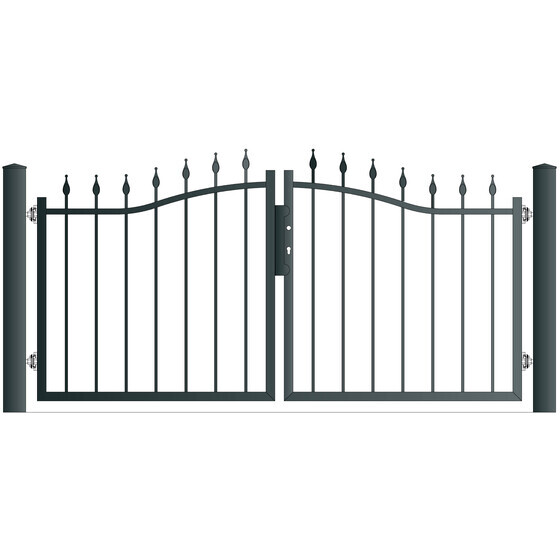 Zweiflgeltor GERA Breite 3972 mm Ohne Pfosten