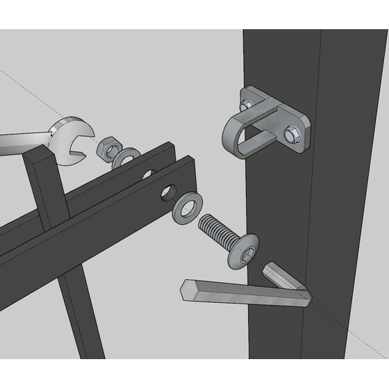 Befestigungsmaterial fr Zaun