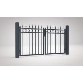 Zweiflügeltor CAPRI Breite 4500 mm Ohne Pfosten