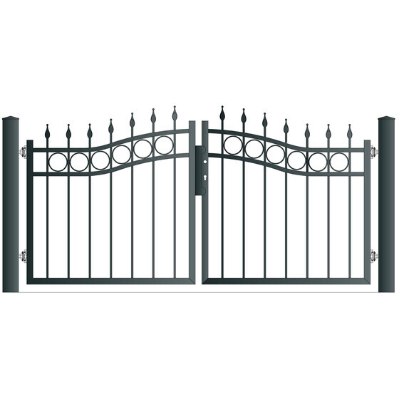 Zweiflgeltor SCHWERIN Breite 2916 mm Ohne Pfosten