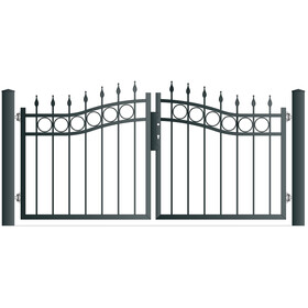 Zweiflgeltor SCHWERIN Breite 2916 mm Ohne Pfosten