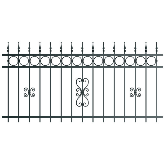 Zaunelement LEIPZIG  Breite 1492 mm ohne Pfosten