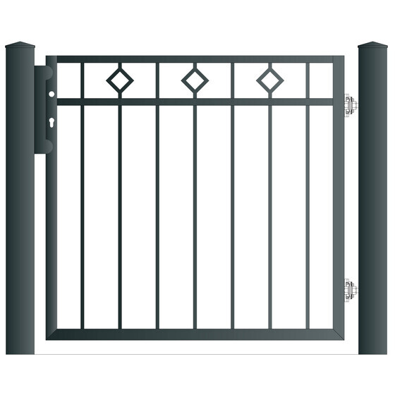 Gehtr MESSINA Breite 1478 mm Ohne Pfosten